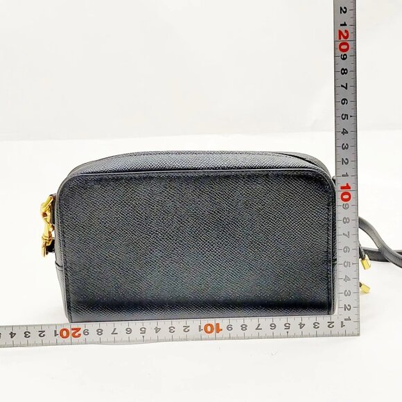 Christian Dior Shoulder Bag Black Leather 672-083025 - Picture 2 of 13